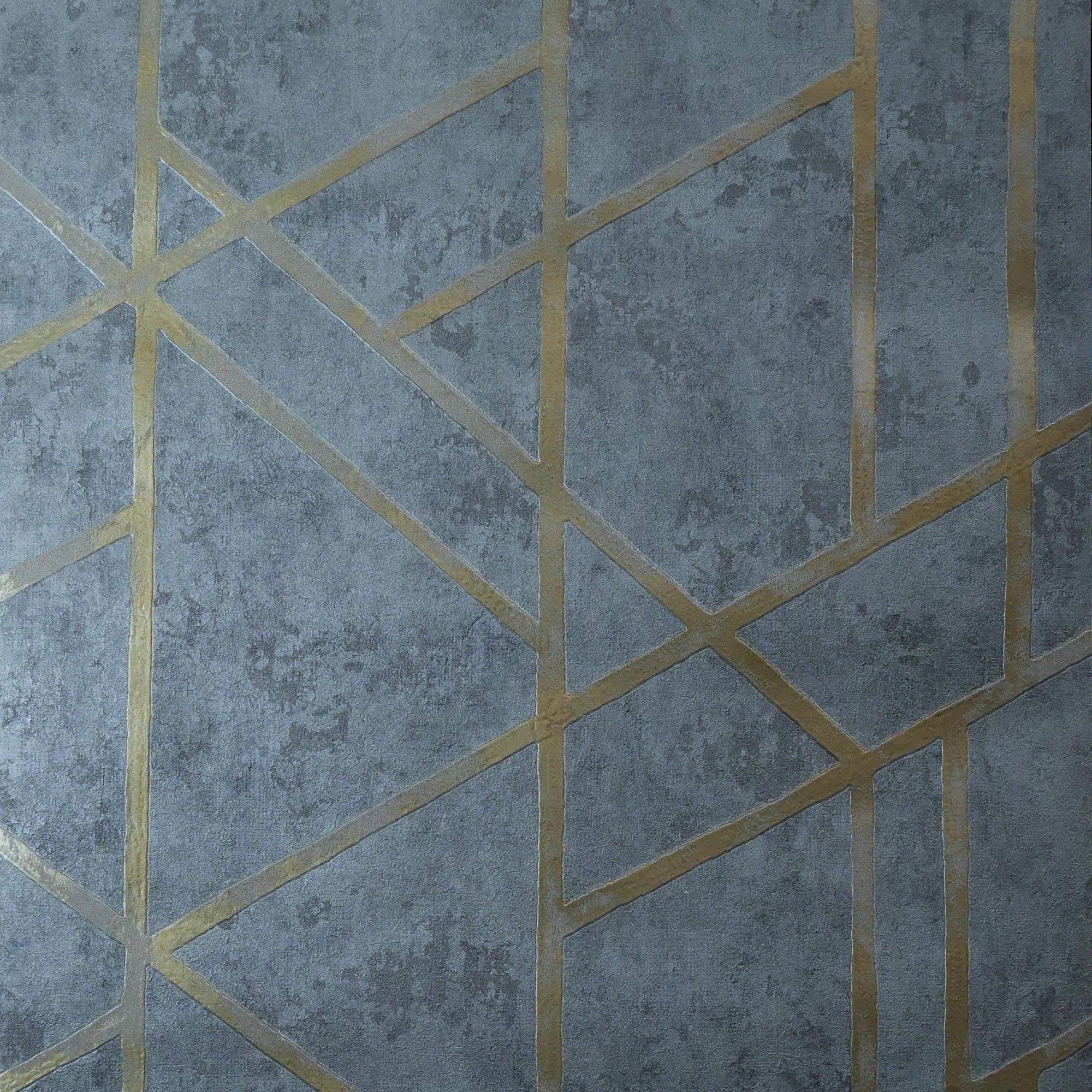 Betonlook geo gold (set van 1.5 rollen) Hoofdafbeelding