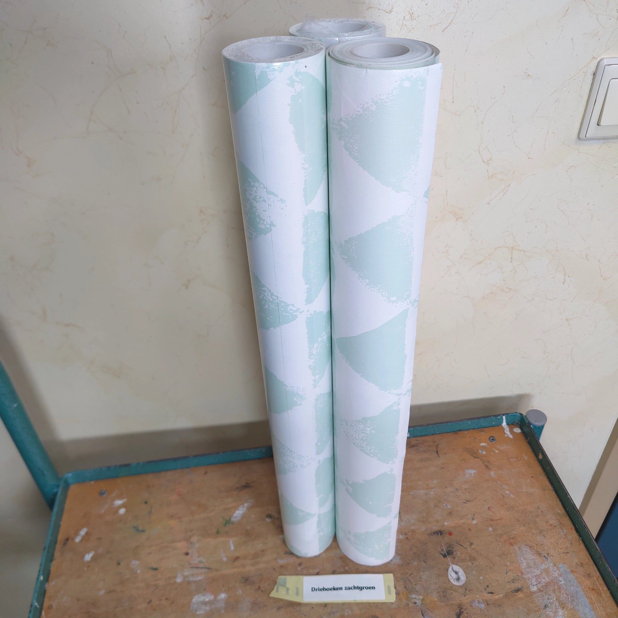 Driehoeken zachtgroen (set van 3 rollen)