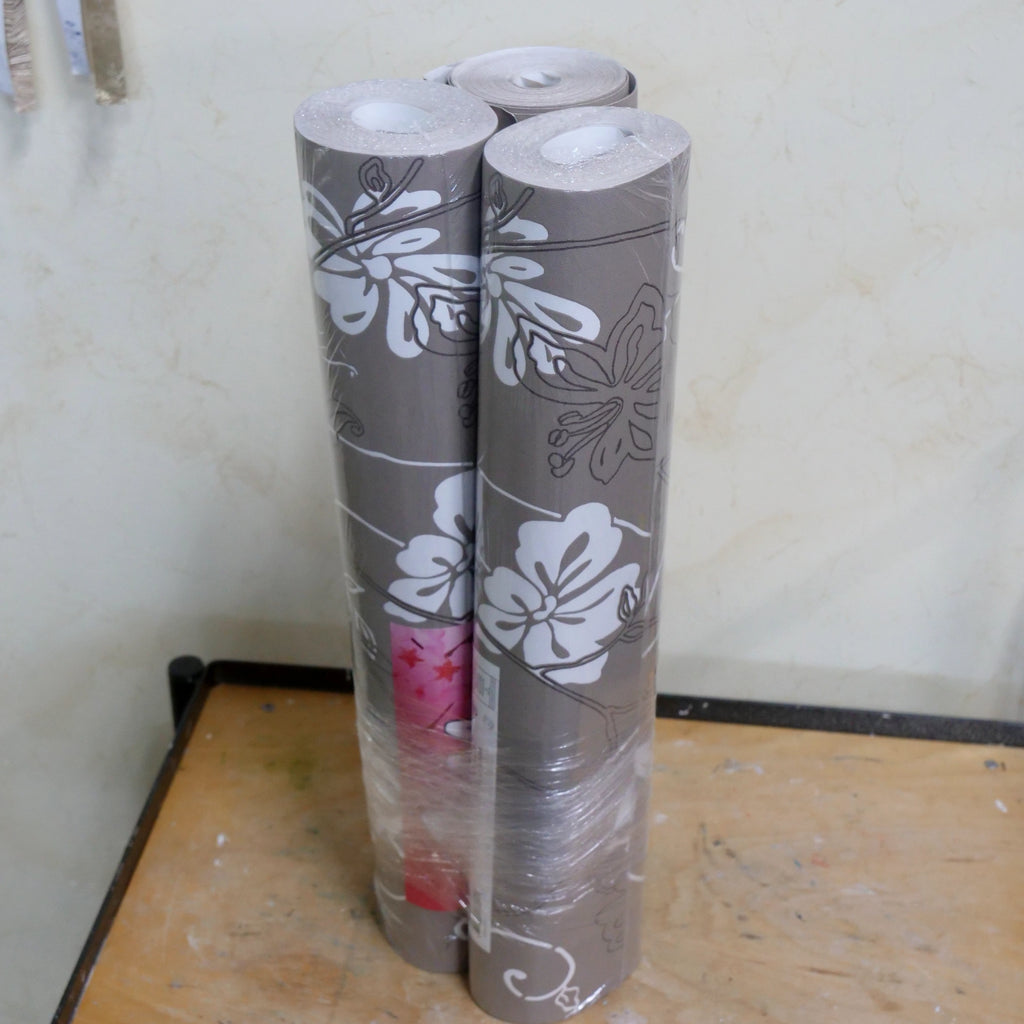 Bruine bloem (set van 3 rollen)