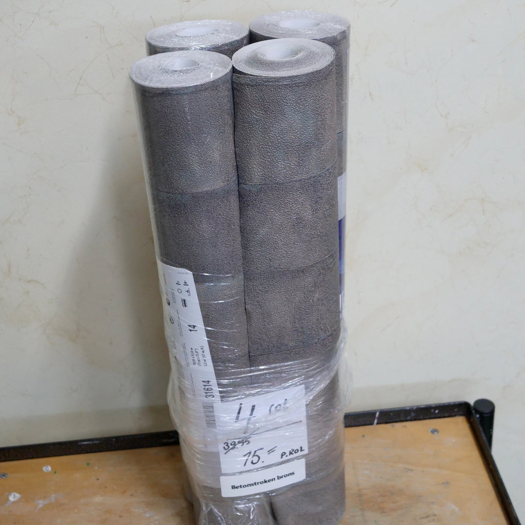 Betonstroken brons (set van 4 rollen)