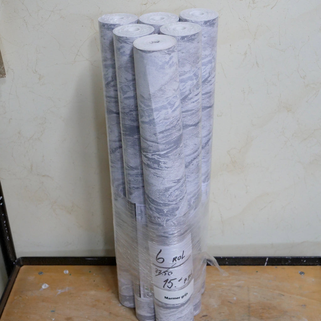 Marmer grijs (set van 6 rollen)