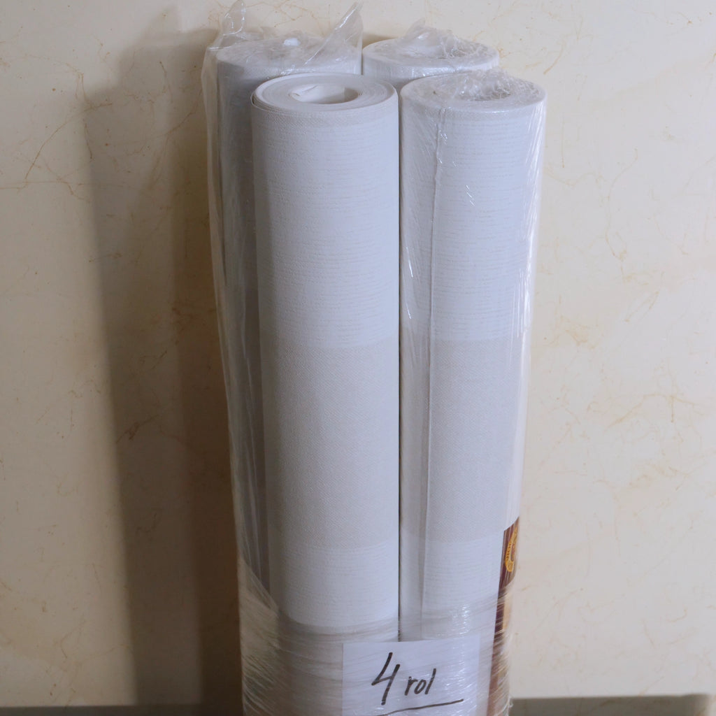 Blokstreep zachtwit (set van 4 rollen)