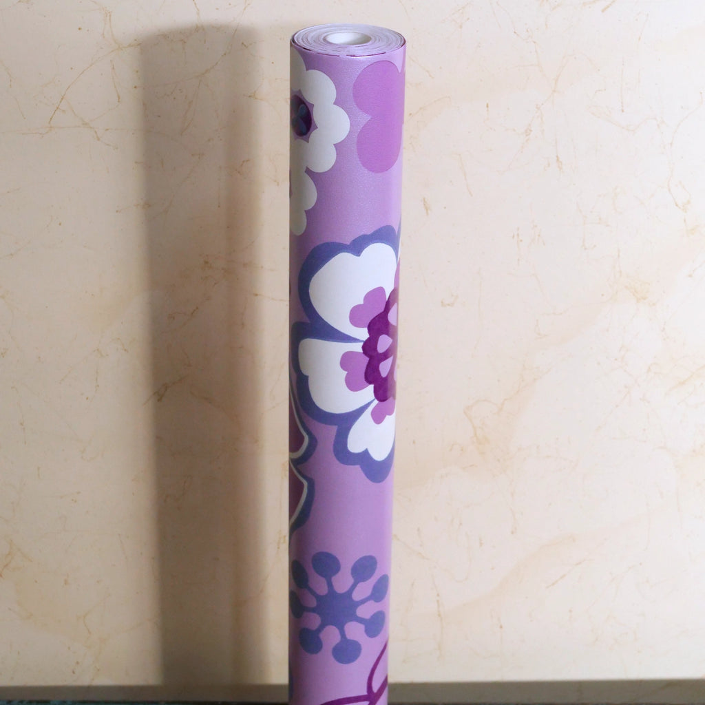 Flower power purple (per rol)