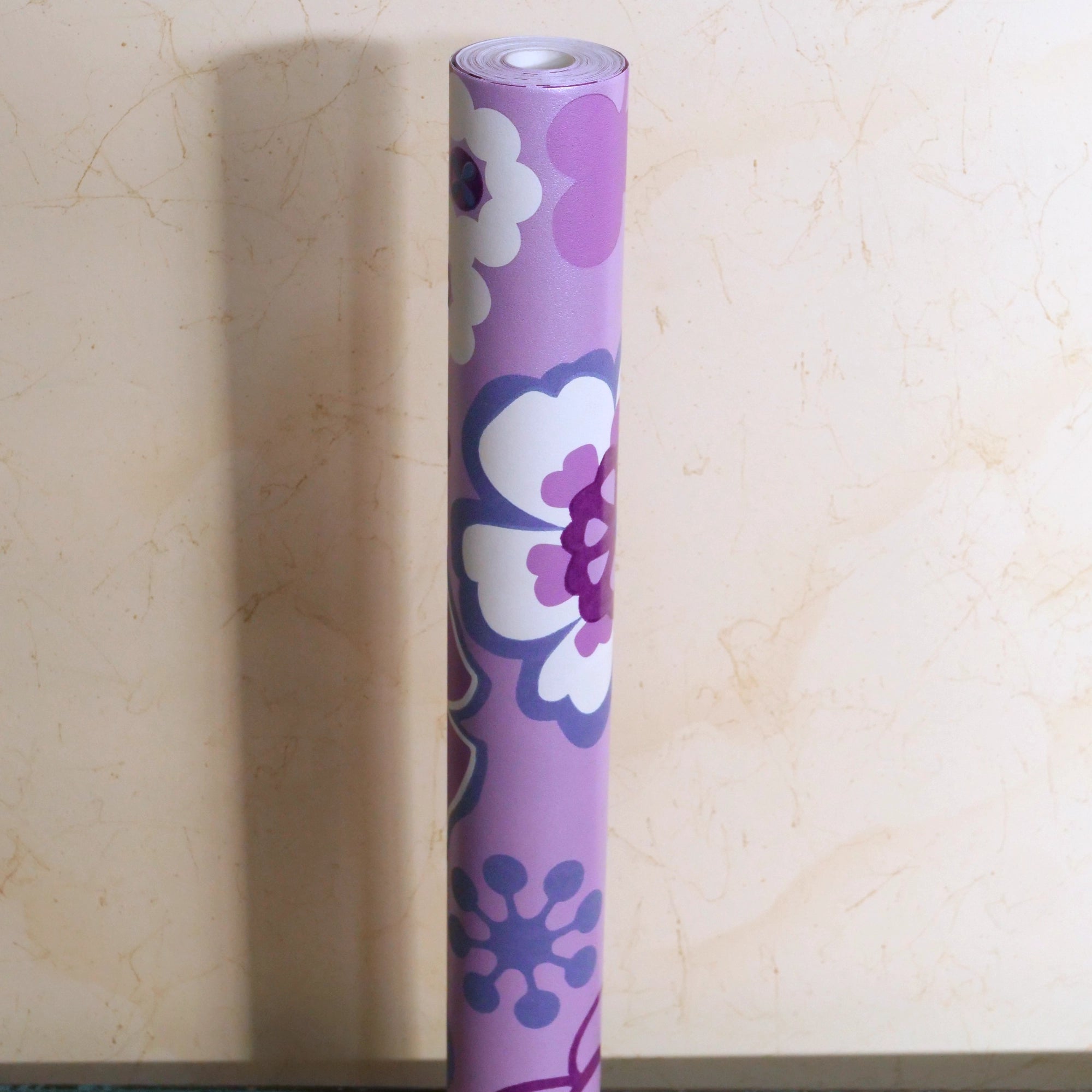 Flower power purple (per rol)
