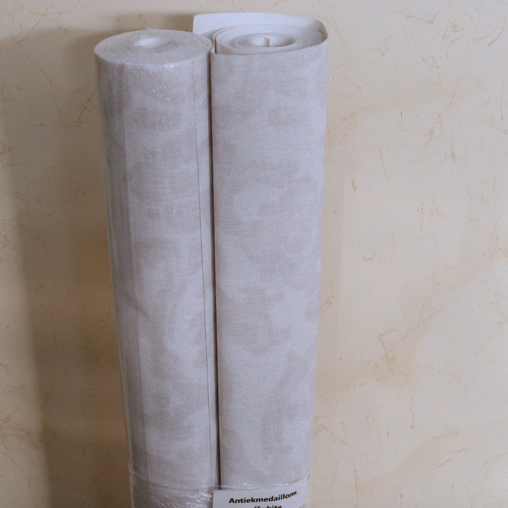 Antiekmedaillons offwhite (set van 2 rollen)
