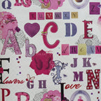 Alfabet roze (set van 2 rollen)