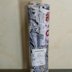 Graffiti wall blauw (set van 3 rollen)