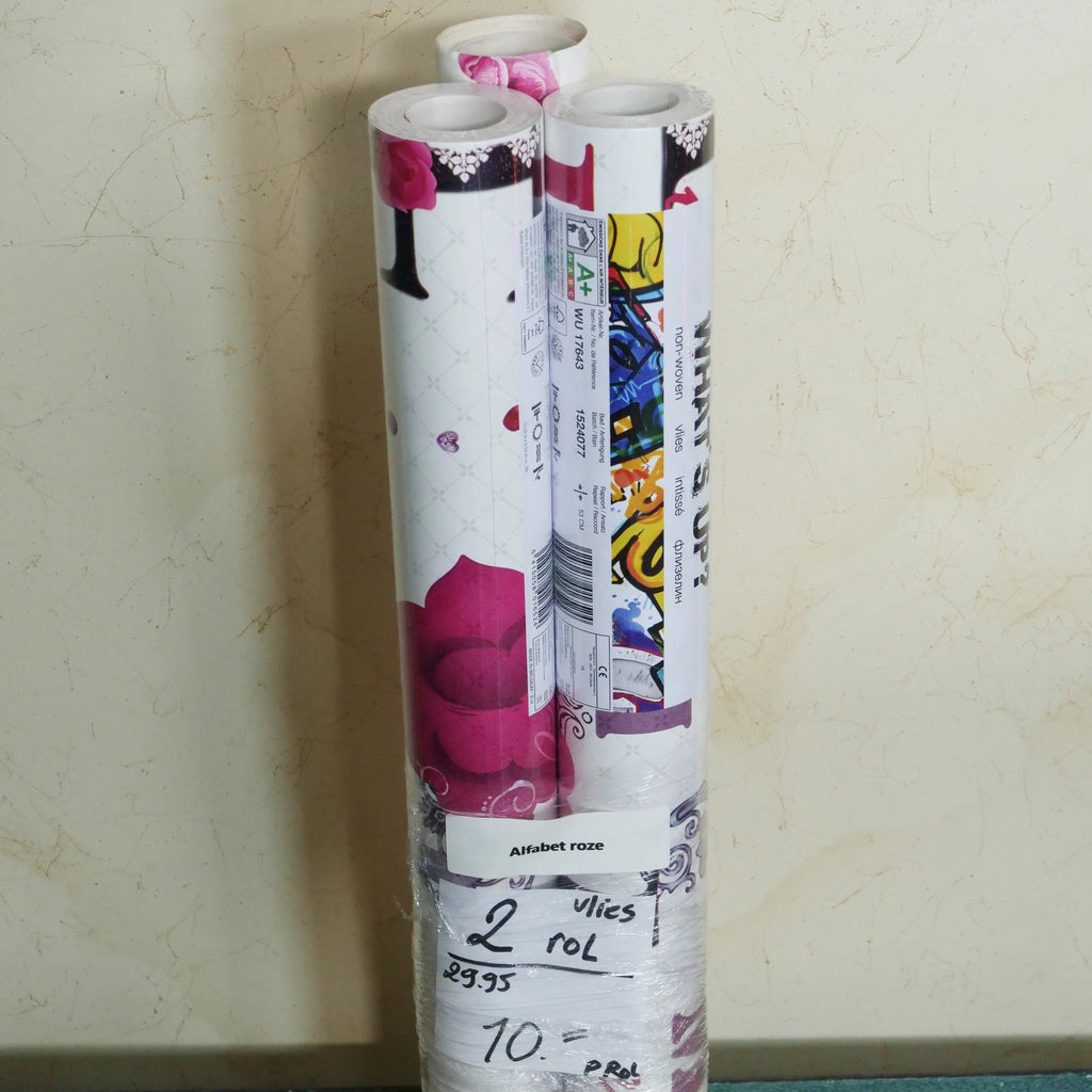 Alfabet roze (set van 2 rollen)