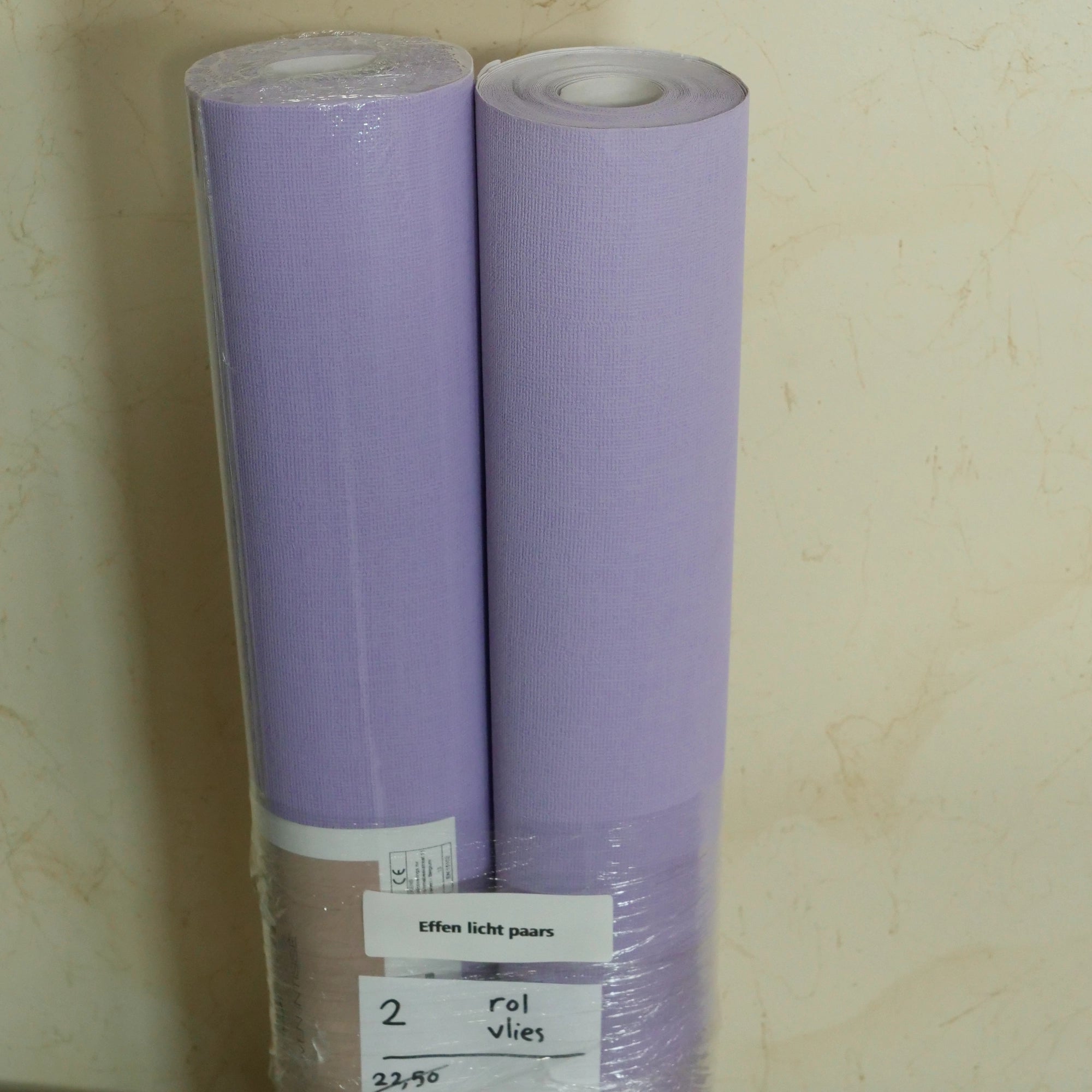 Effen licht paars (set van 2 rollen)