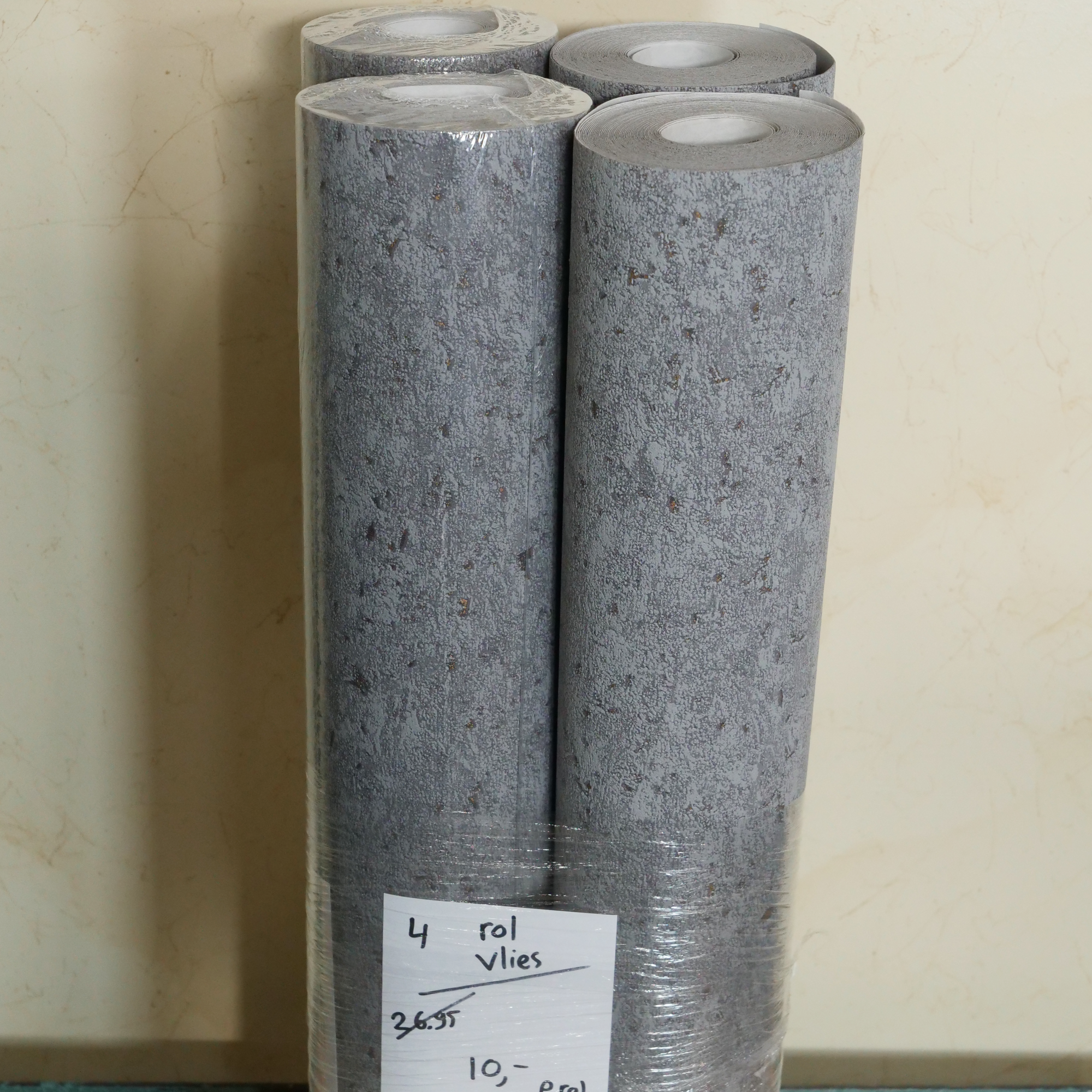 Betonlook grijs zacht (set van 4 rollen)