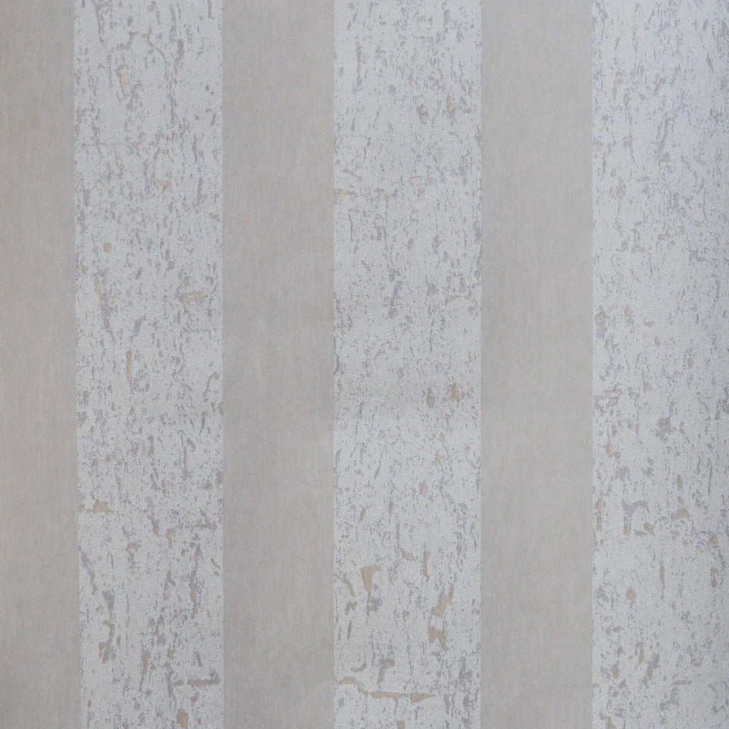 Strepen licht taupe (per rol)