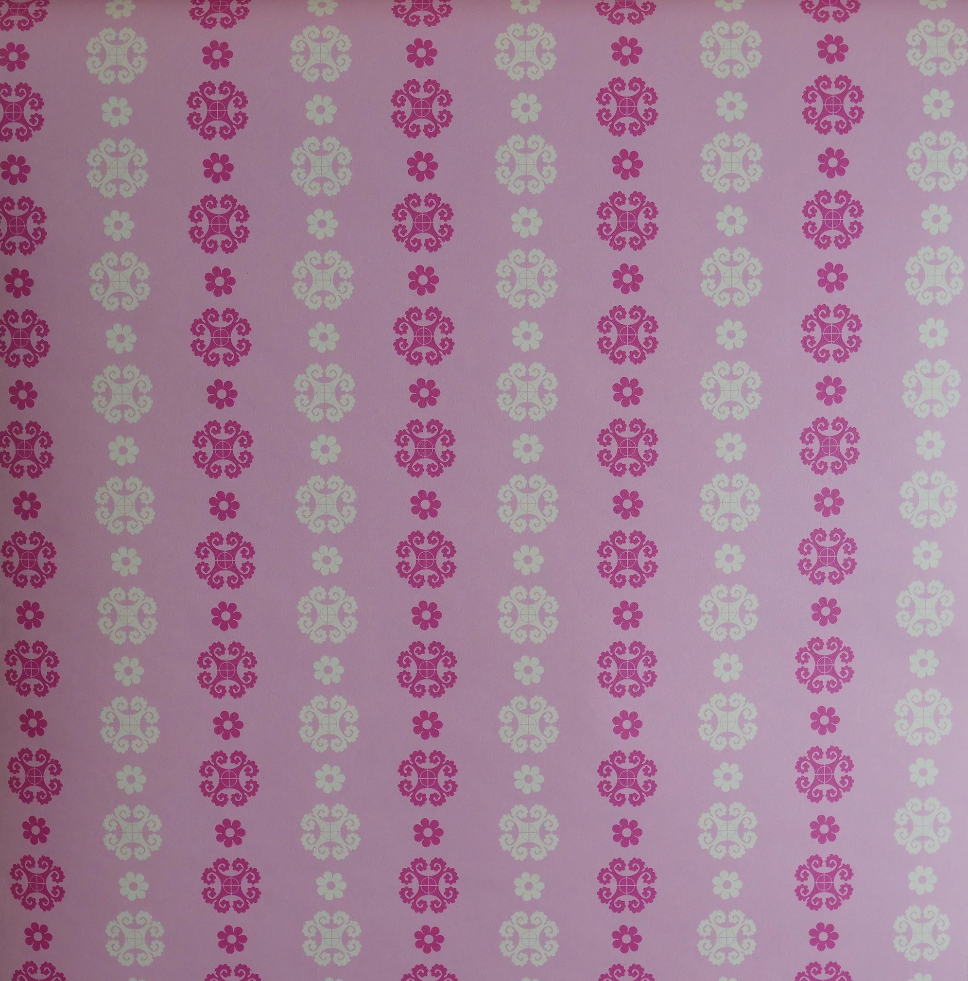 Roze retro (set van 3 rollen)