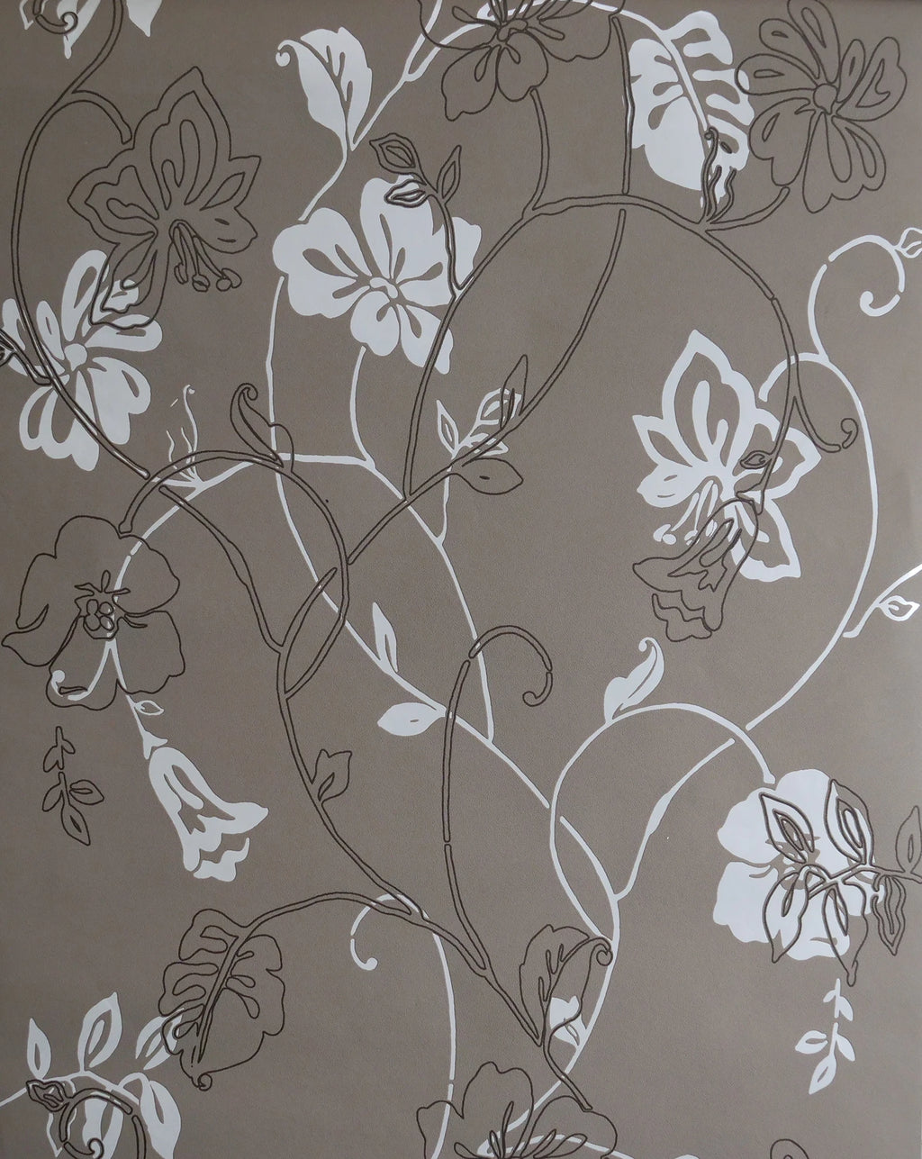 Bruine bloem (set van 3 rollen)