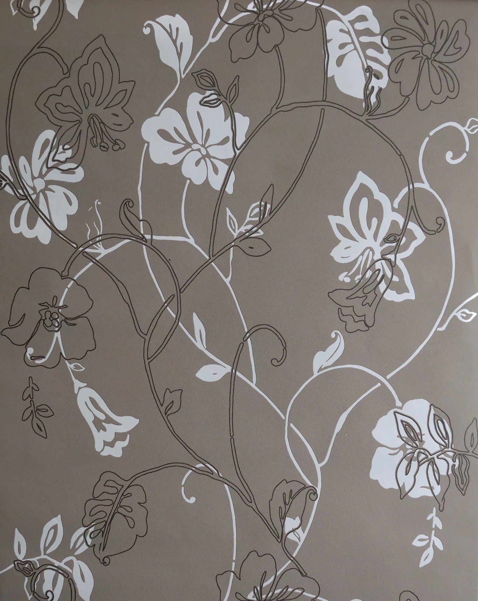 Bruine bloem (set van 3 rollen)