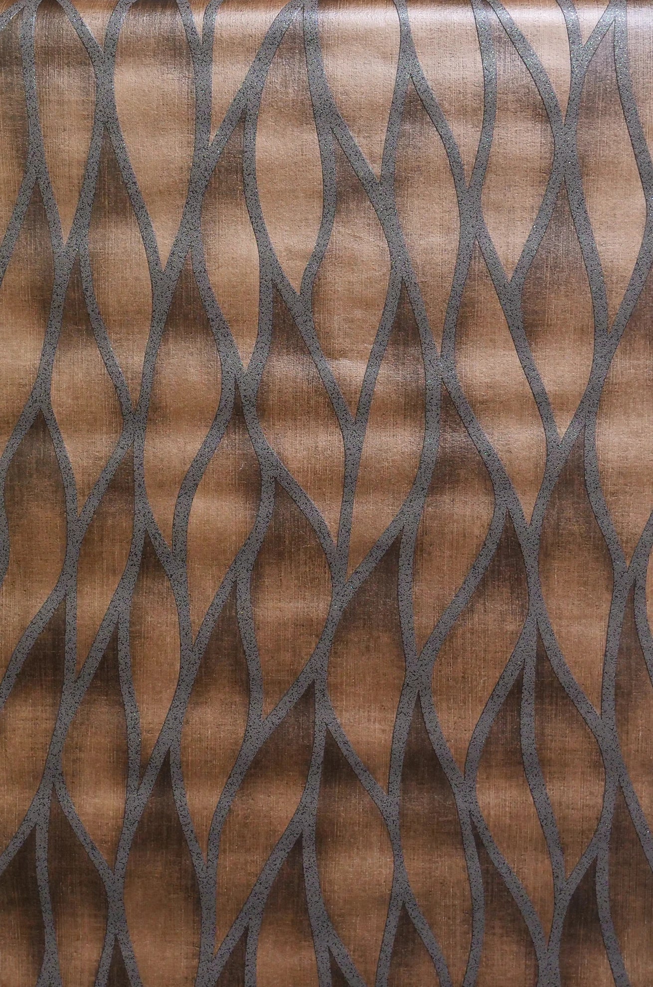 Bruin wave (set van 3 rollen)