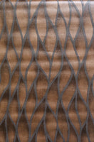 Bruin wave (set van 3 rollen)